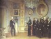 Maximilián a mexická delegácia na hrade Miramare v Trieste